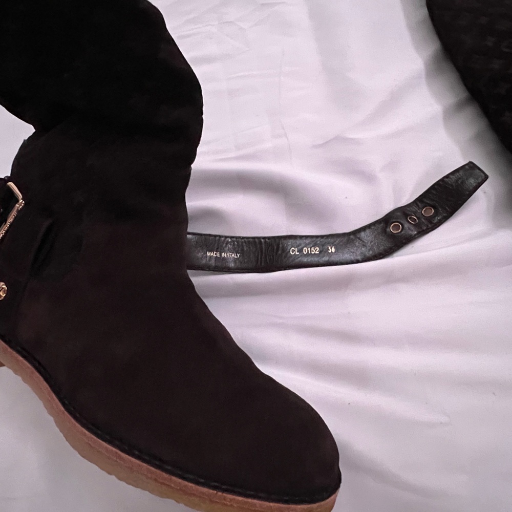 Louis Vuitton Fauvist Brown Monogram Suede Knee Length Boots - Picture 15 of 16